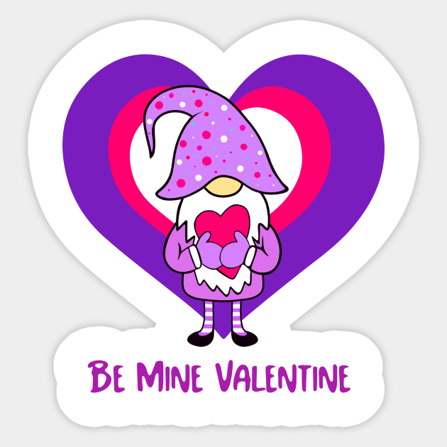 VALENTINE Gnome Heart Sticker by SartorisArt1